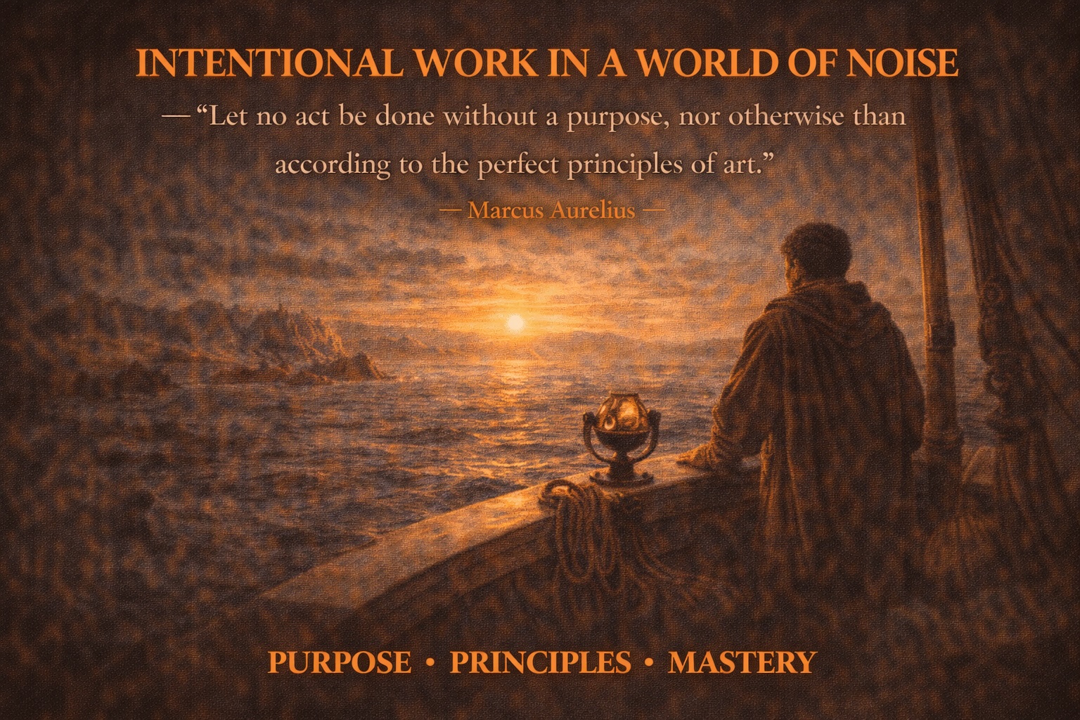 Book II, Section 7: Don't act less, but to act with intention.